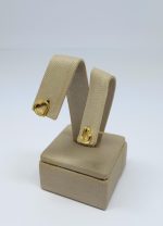 BRINCO ZIRC. LATERAIS CRISTAL SM BANHO DOURADO