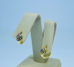 ARGOLA CENTRO OVAL CRAV. SM BANHO DOURADO