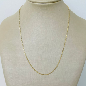 GARGANTILHA 45CM CADEADO BANHO DOURADO