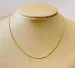 CORRENTE 38CM 1X1 BALAO BANHO DOURADO