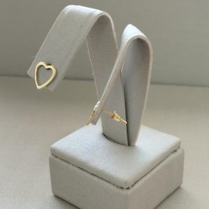 BRINCO G CORACAO VAZADO SM BANHO DOURADO