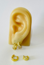 DUO DE ARGOLAS 8 PEDRAS BRUTO