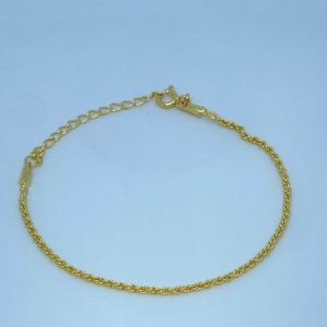 PULSEIRA TORCIDA B1.5 SM BANHO DOURADO