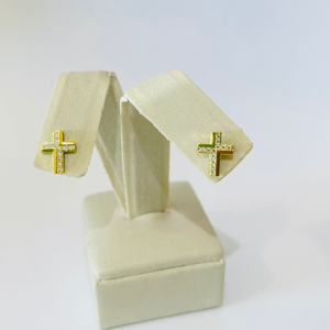 BRINCO CRUZ CRAV. BANHO DOURADO