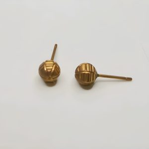 BRINCO BOLA 6MM RISCADA DIAMANTADA LATAO BRUTO