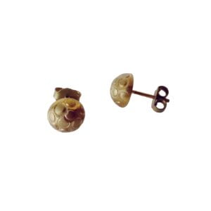 BRINCO MEIA BOLA 8MM DESENHADO LATAO BRUTO