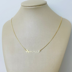 GARGANTILHA ABENCOADA BANHOD DOURADO