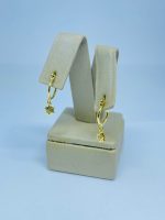 ARGOLA COM PENDUREZA BANHO DOURADO