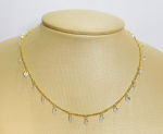 CHOKER COM PENDUREZAS DE ZIRCONIAS BRUTO