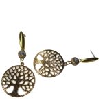 BRINCO PEND ZIRC 6MM E ARVORE DA VIDA BRUTO