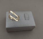 ANEL DUAS FILEIRAS LISA BANHO DOURADO