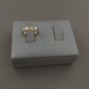 ANEL ABC INFANTIL BANHO DOURADO