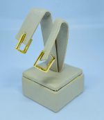 ARGOLA QUAD. LISA L14 BANHO DOURADO