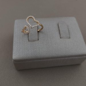 ANEL REGULAVEL CORACOES CRAV BANHO DOURADO