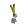 PINGENTE ESTRELA DE ZIRCONIA 4MM BRUTO
