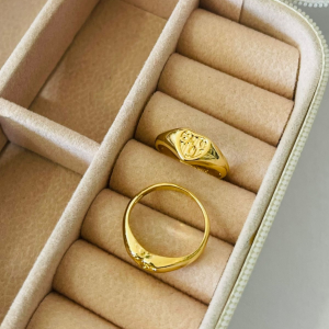 ANEL CORACAO ABC  BANHO DOURADO