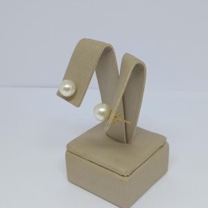 BRINCO PEROLA 10MM LATAO BANHO DOURADO