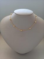 CHOKER CORRENTE BOLAS BANHO DOURADO