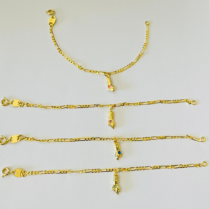 PULSEIRA UMA FIGA CORR ELOS SM BANHO DOURADO