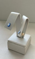 BRINCO OLHO GREGO GOTA 5X7 BANHO DOURADO