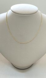 CORDAO INF. 38CM CORR DE BOLINHAS BANHO DOURADO