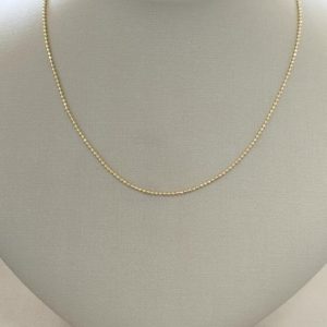 CORDAO INF. 38CM CORR DE BOLINHAS BANHO DOURADO