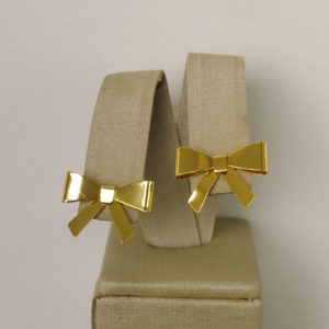 BRINCO LACO LISO BANHO DOURADO