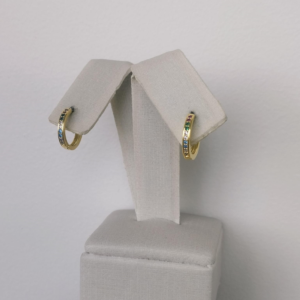 ARGOLA CRAV. COLOR BANHO DOURADO