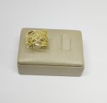 ANEL FRIZADO BANHO DOURADO