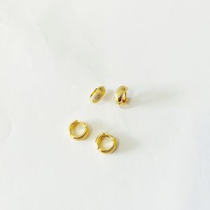 ARGOLA FRIZ E LISA 381 SM BANHO DOURADO