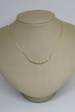 GARG SEIS ZIRCONIAS RETANGULARES BANHO DOURADO