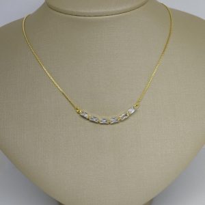 GARG SEIS ZIRCONIAS RETANGULARES BANHO DOURADO