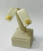 BRINCO FLOR CRAV. BANHO DOURADO