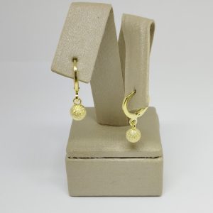 ARGOLA PEND BOLA CRAQ PEQ BANHO DOURADO