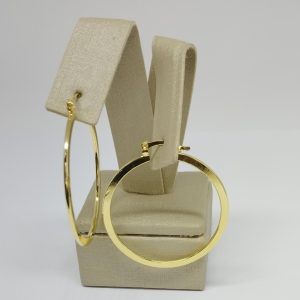 ARGOLA DE ENCAIXE FIO LISO BANHO DOURADO