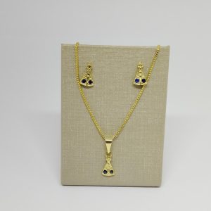 CONJUNTO N.S APARECIDA 2 PEDRAS BANHO DOURADO