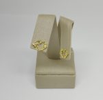 BRINCO CORACAO CM FLOR E BORB BANHO DOURADO