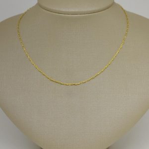 CORDAO INFANTIL ELOS ABERTOS PEQUENOS BANHO DOURADO