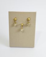 CONJUNTO ZIRC. CORACAO 5MM BRUTO