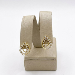 BRINCO GOTA CRAV. COM ZIRCONIA BRUTO
