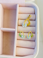 CONJUNTO GOTA C PEDRA BRUTO