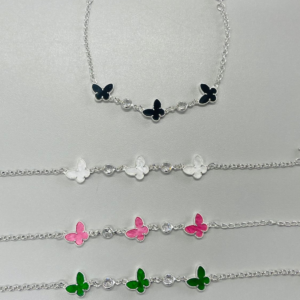 PULSEIRA 3 BORB.  BANHO PRATEADO