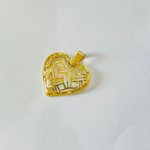 PINGENTE CORAC. VAZ.  BANHO DOURADO