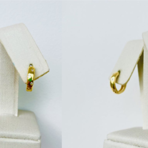 ARGOLA CLIQUE 4 ZIRC. M BANHO DOURADO