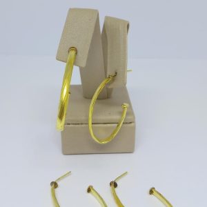 ARGOLA MEIO U DETALHADA BRUTO