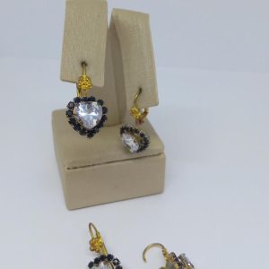 ARGOLA ZIRC CORACAO 8MM BRUTO