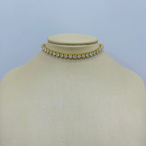 CHOKER  33 PEDRAS C.ZIRCONIA BRUTO