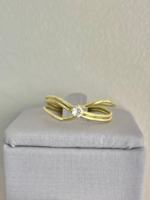 ANEL TRANÇADO COM ZIRCONIA BRUTO