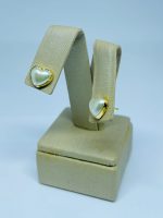 BRINCO CORACAO PEROLA 8MM BANHO DOURADO