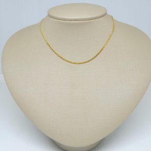 CORDAO INF. 38CM ELOS DESENHADOS SM BANHO DOURADO